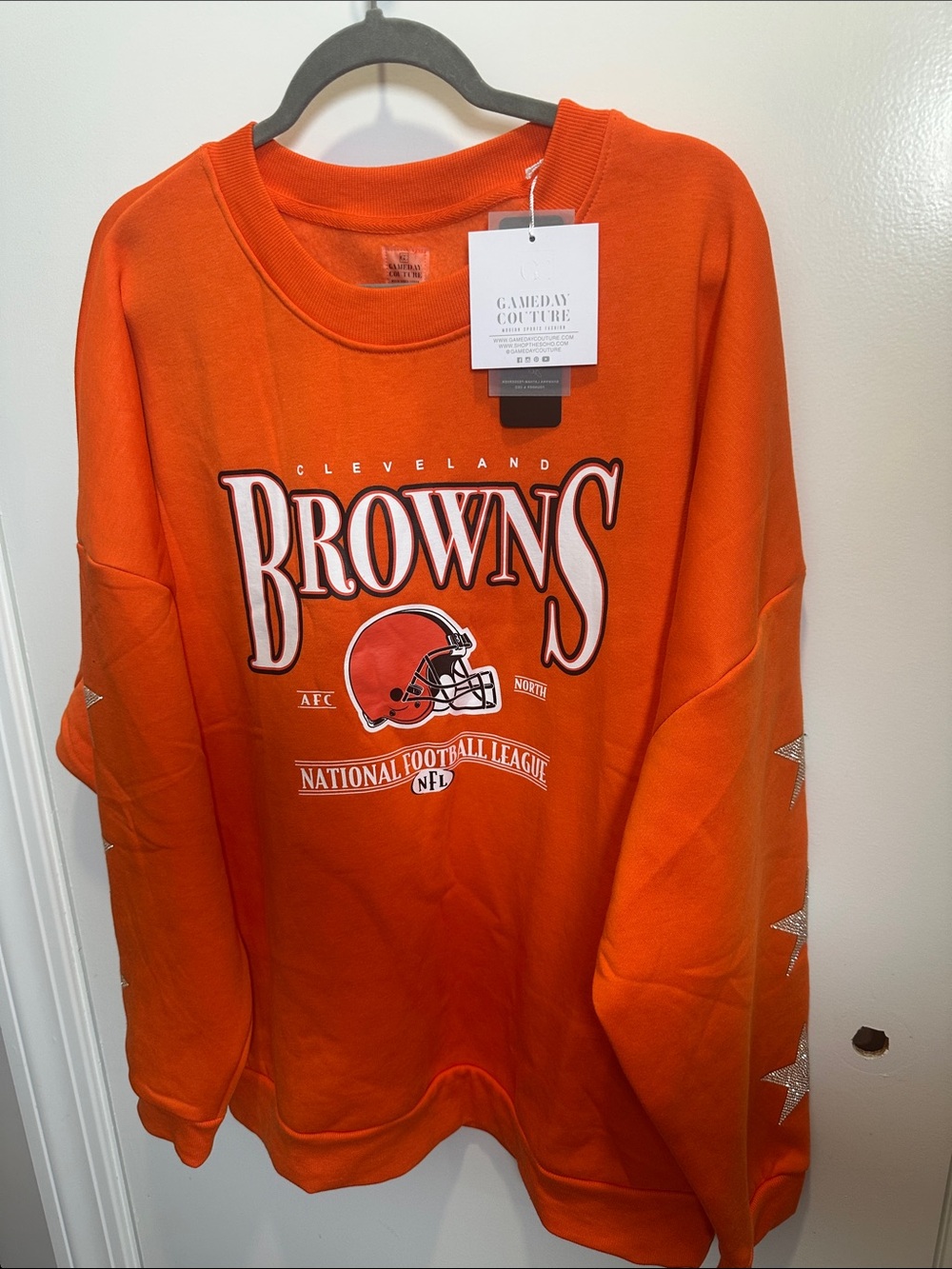 Gameday Couture Cleveland Browns Orange Crewneck Sweatshirt (57)